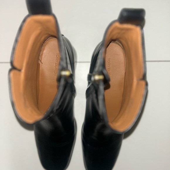 Tory Burch Black Everly Flat Leather Boot - Picture 3 of 7